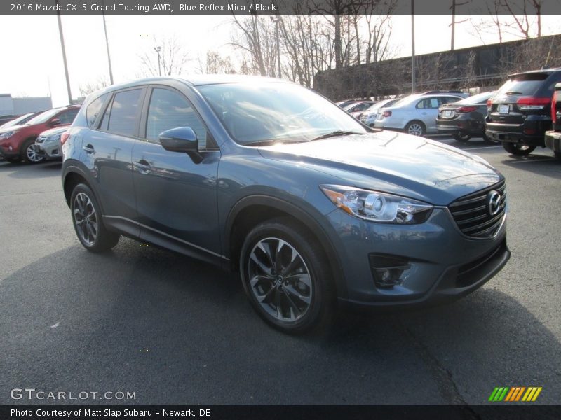 Blue Reflex Mica / Black 2016 Mazda CX-5 Grand Touring AWD