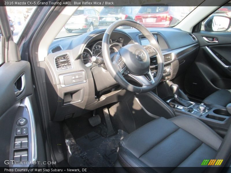 Blue Reflex Mica / Black 2016 Mazda CX-5 Grand Touring AWD