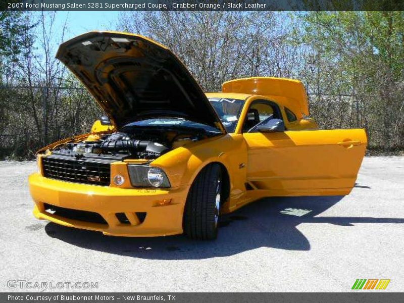 Grabber Orange / Black Leather 2007 Ford Mustang Saleen S281 Supercharged Coupe