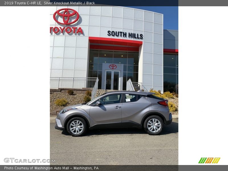 Silver Knockout Metallic / Black 2019 Toyota C-HR LE