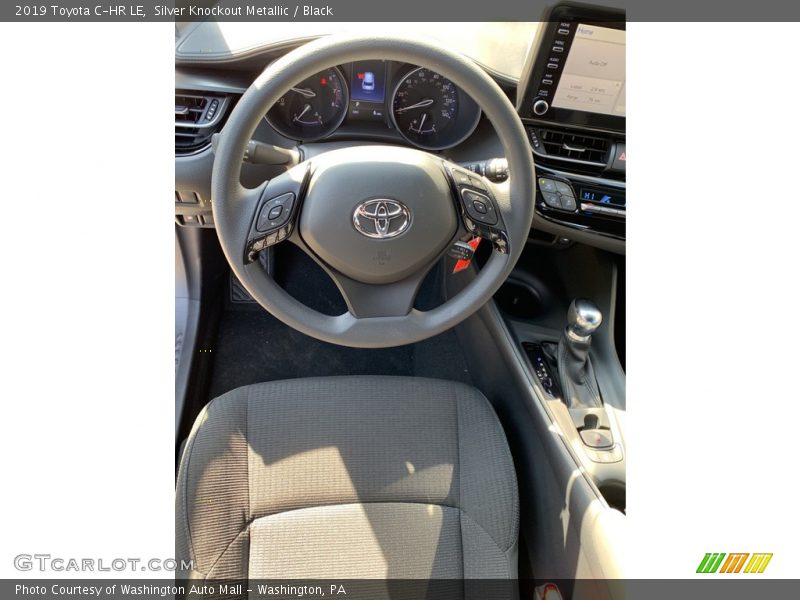 Silver Knockout Metallic / Black 2019 Toyota C-HR LE