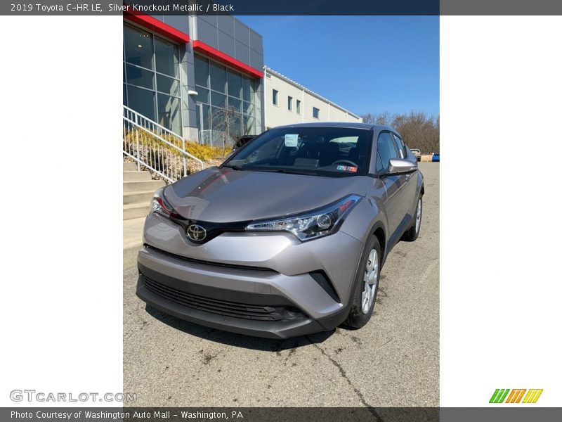 Silver Knockout Metallic / Black 2019 Toyota C-HR LE