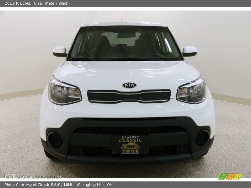 Clear White / Black 2019 Kia Soul