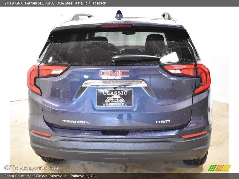 Blue Steel Metallic / Jet Black 2019 GMC Terrain SLE AWD