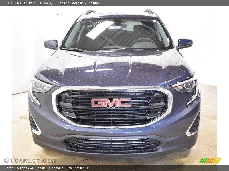 Blue Steel Metallic / Jet Black 2019 GMC Terrain SLE AWD