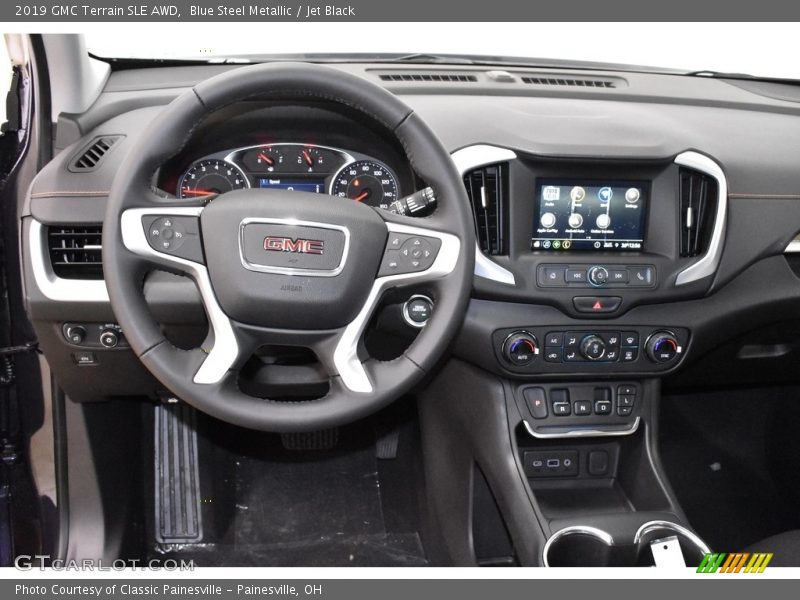 Blue Steel Metallic / Jet Black 2019 GMC Terrain SLE AWD