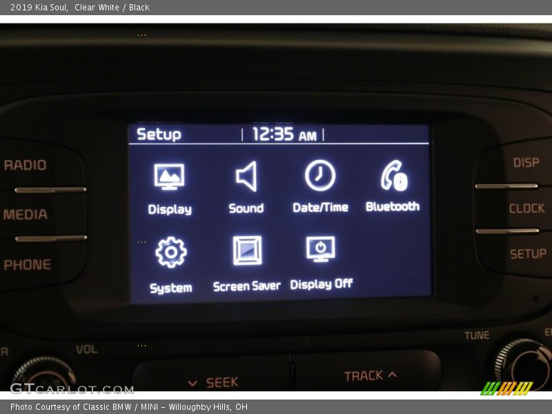 Clear White / Black 2019 Kia Soul