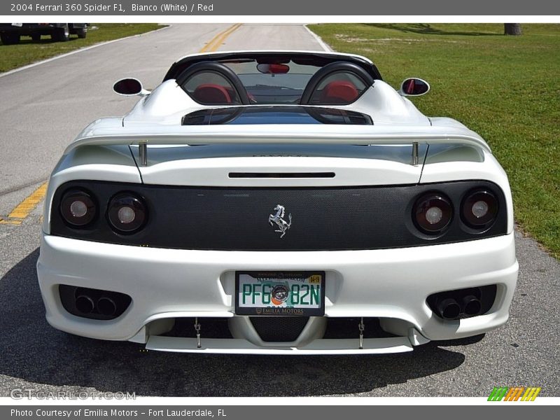 Bianco (White) / Red 2004 Ferrari 360 Spider F1