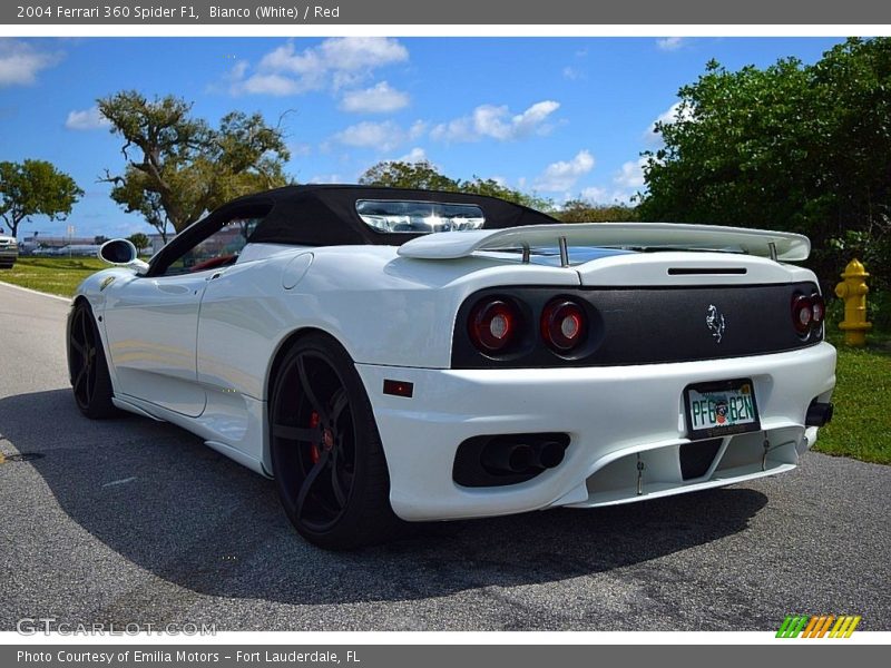 Bianco (White) / Red 2004 Ferrari 360 Spider F1