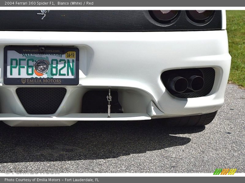 Bianco (White) / Red 2004 Ferrari 360 Spider F1