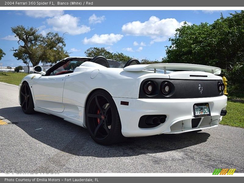 Bianco (White) / Red 2004 Ferrari 360 Spider F1