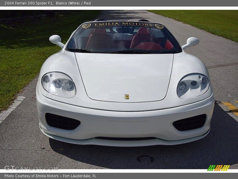 Bianco (White) / Red 2004 Ferrari 360 Spider F1