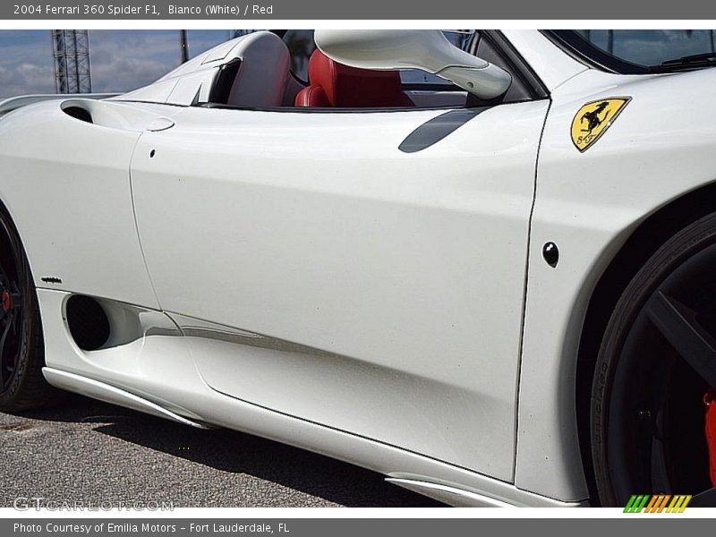 Bianco (White) / Red 2004 Ferrari 360 Spider F1