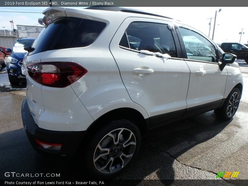 Diamond White / Ebony Black 2019 Ford EcoSport SES 4WD