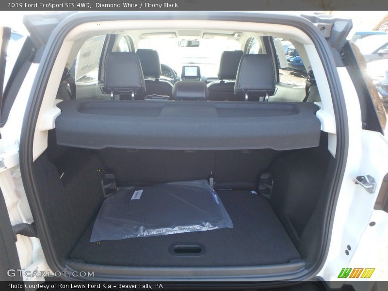 Diamond White / Ebony Black 2019 Ford EcoSport SES 4WD