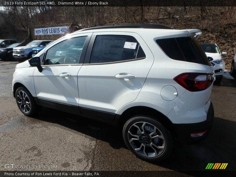 Diamond White / Ebony Black 2019 Ford EcoSport SES 4WD