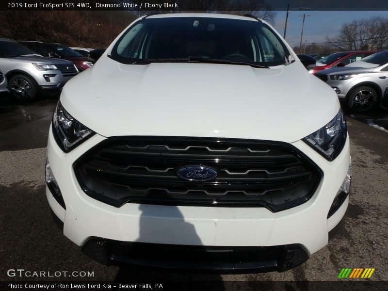 Diamond White / Ebony Black 2019 Ford EcoSport SES 4WD