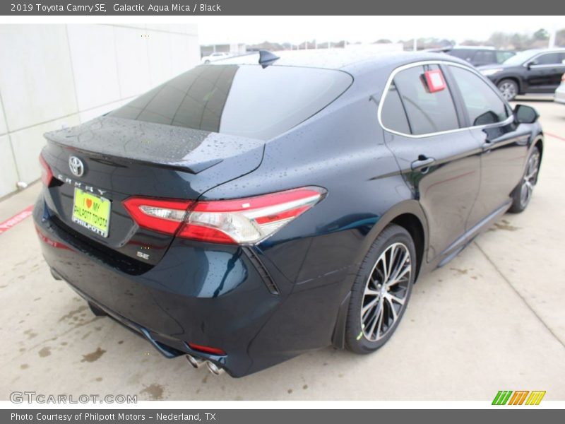 Galactic Aqua Mica / Black 2019 Toyota Camry SE