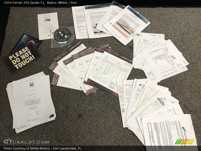 Books/Manuals of 2004 360 Spider F1