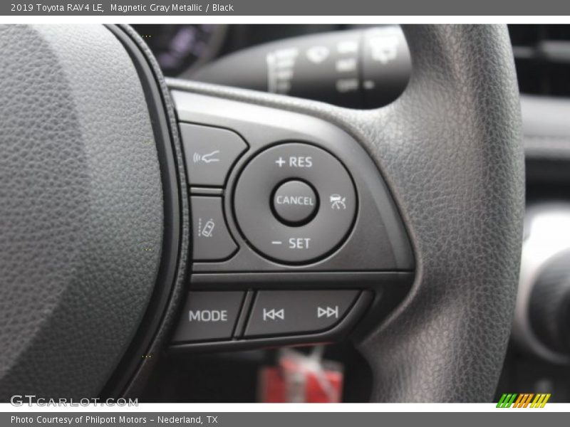 Magnetic Gray Metallic / Black 2019 Toyota RAV4 LE