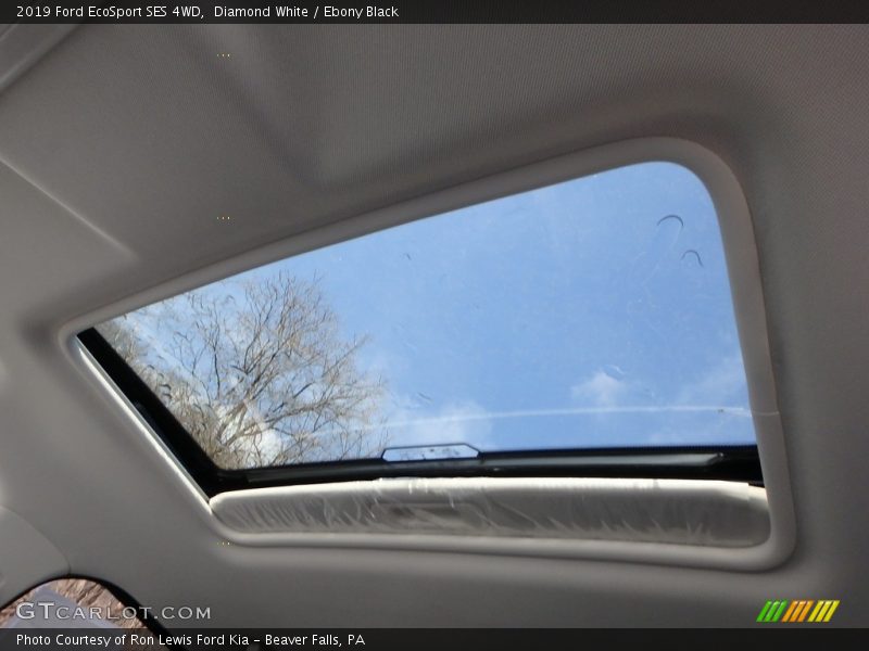 Diamond White / Ebony Black 2019 Ford EcoSport SES 4WD