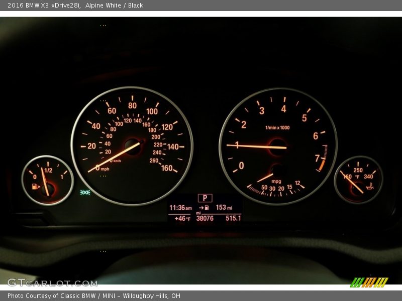 Alpine White / Black 2016 BMW X3 xDrive28i