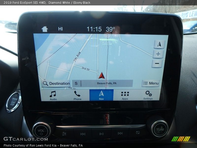 Navigation of 2019 EcoSport SES 4WD