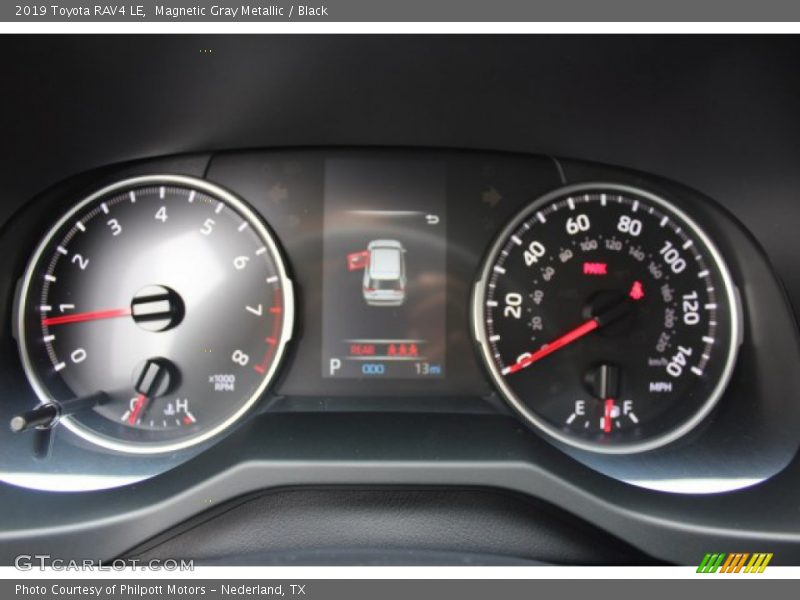 Magnetic Gray Metallic / Black 2019 Toyota RAV4 LE