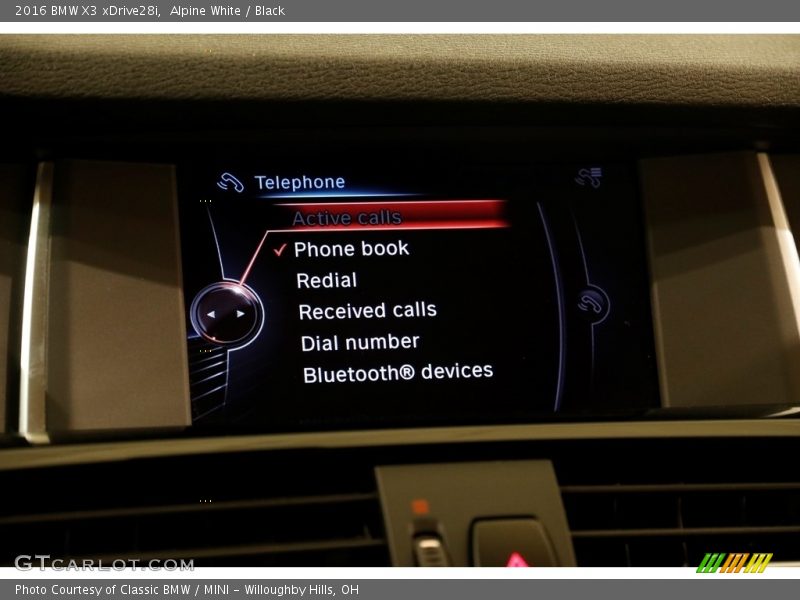 Alpine White / Black 2016 BMW X3 xDrive28i