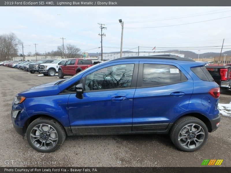 Lightning Blue Metallic / Ebony Black 2019 Ford EcoSport SES 4WD