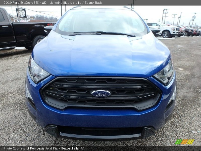 Lightning Blue Metallic / Ebony Black 2019 Ford EcoSport SES 4WD
