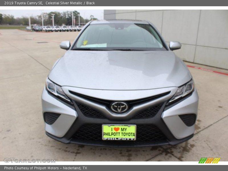 Celestial Silver Metallic / Black 2019 Toyota Camry SE