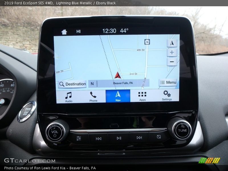 Navigation of 2019 EcoSport SES 4WD