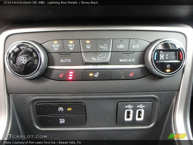 Controls of 2019 EcoSport SES 4WD