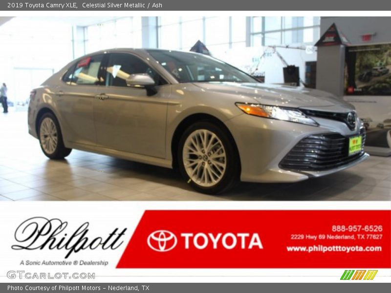 Celestial Silver Metallic / Ash 2019 Toyota Camry XLE