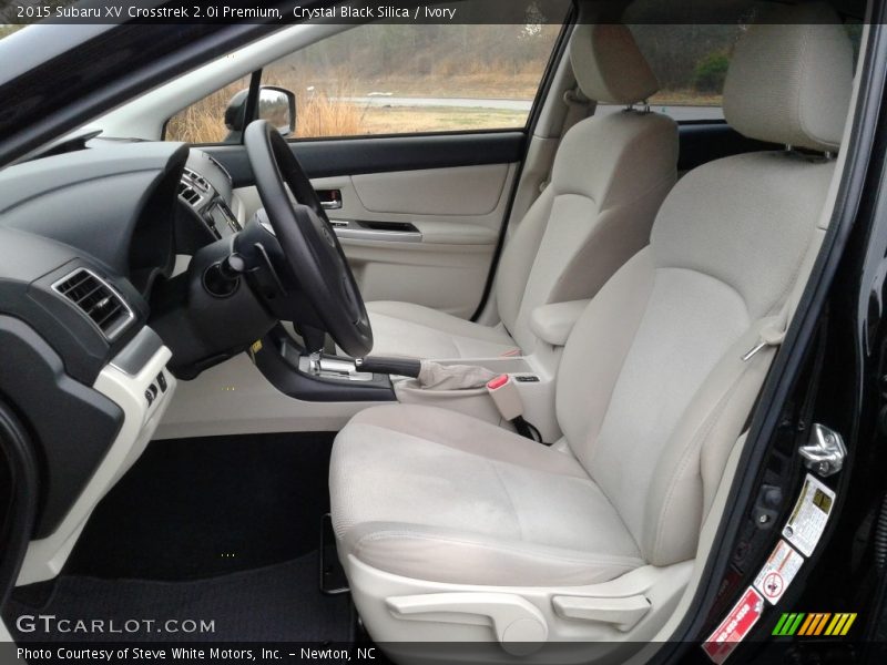 Crystal Black Silica / Ivory 2015 Subaru XV Crosstrek 2.0i Premium