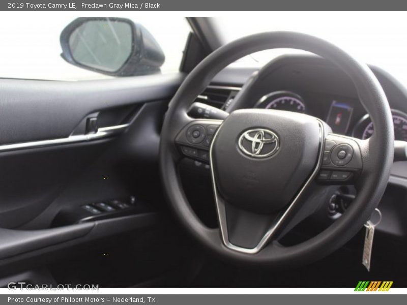 Predawn Gray Mica / Black 2019 Toyota Camry LE