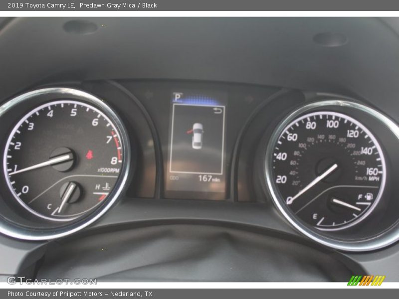 Predawn Gray Mica / Black 2019 Toyota Camry LE
