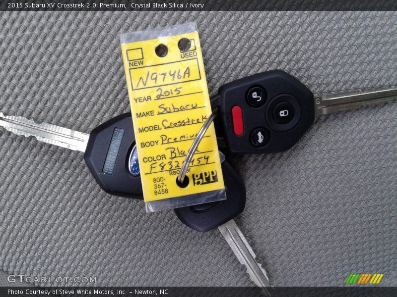 Crystal Black Silica / Ivory 2015 Subaru XV Crosstrek 2.0i Premium