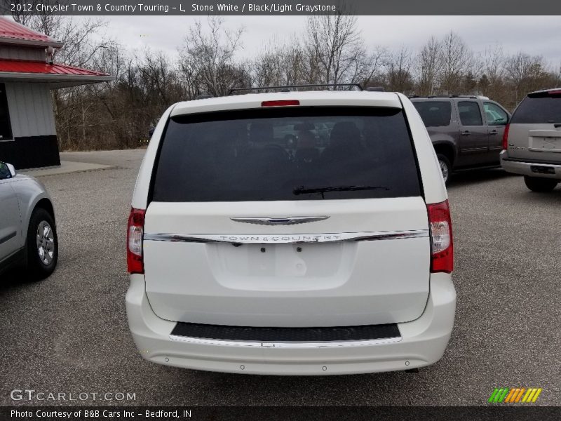 Stone White / Black/Light Graystone 2012 Chrysler Town & Country Touring - L