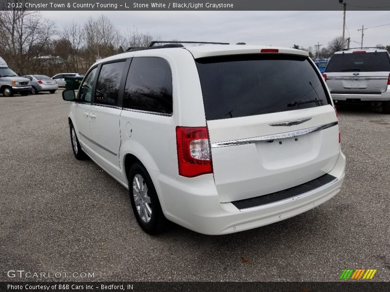 Stone White / Black/Light Graystone 2012 Chrysler Town & Country Touring - L