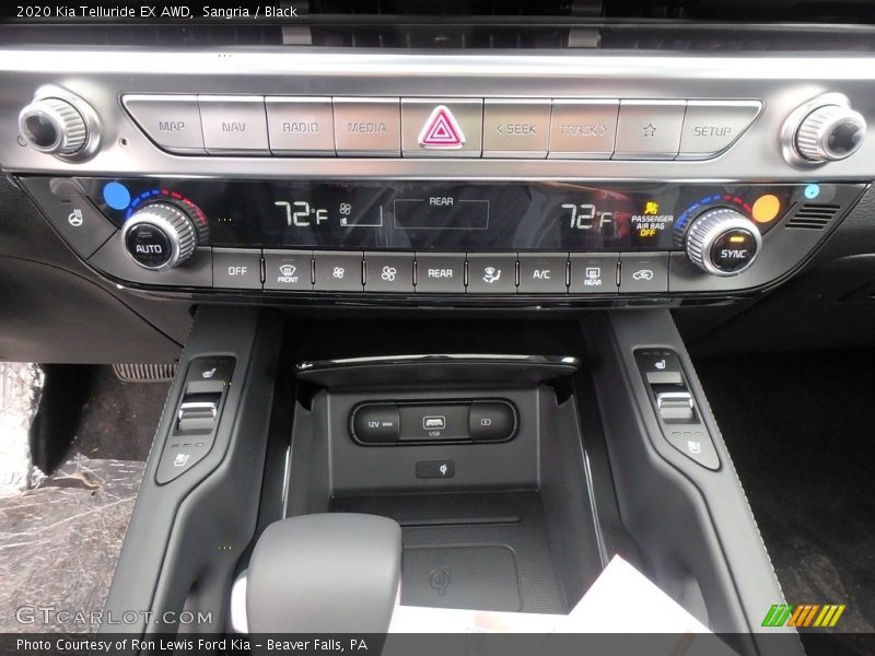 Controls of 2020 Telluride EX AWD