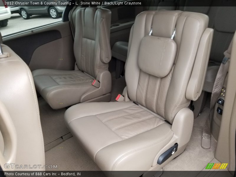 Stone White / Black/Light Graystone 2012 Chrysler Town & Country Touring - L