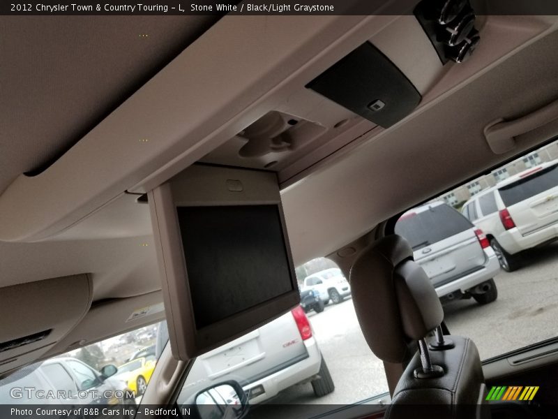 Stone White / Black/Light Graystone 2012 Chrysler Town & Country Touring - L
