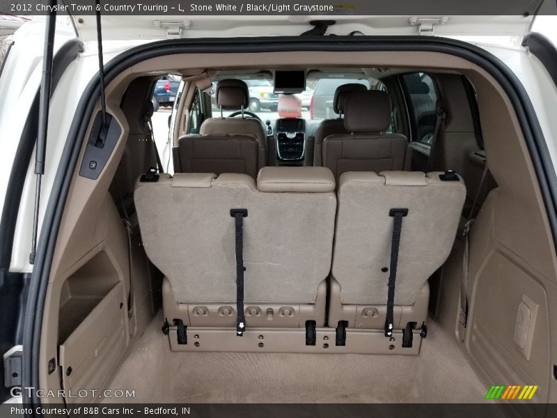 Stone White / Black/Light Graystone 2012 Chrysler Town & Country Touring - L