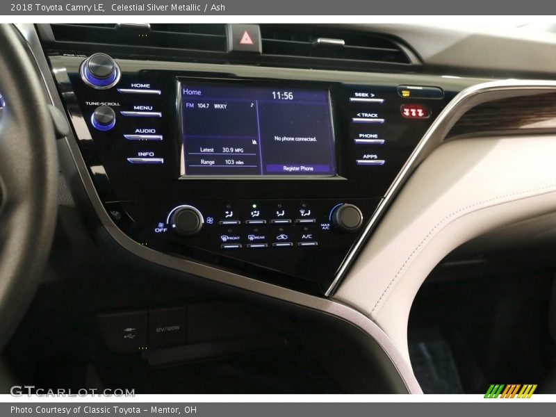Celestial Silver Metallic / Ash 2018 Toyota Camry LE
