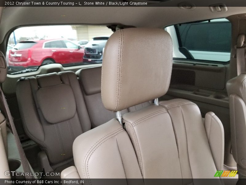 Stone White / Black/Light Graystone 2012 Chrysler Town & Country Touring - L