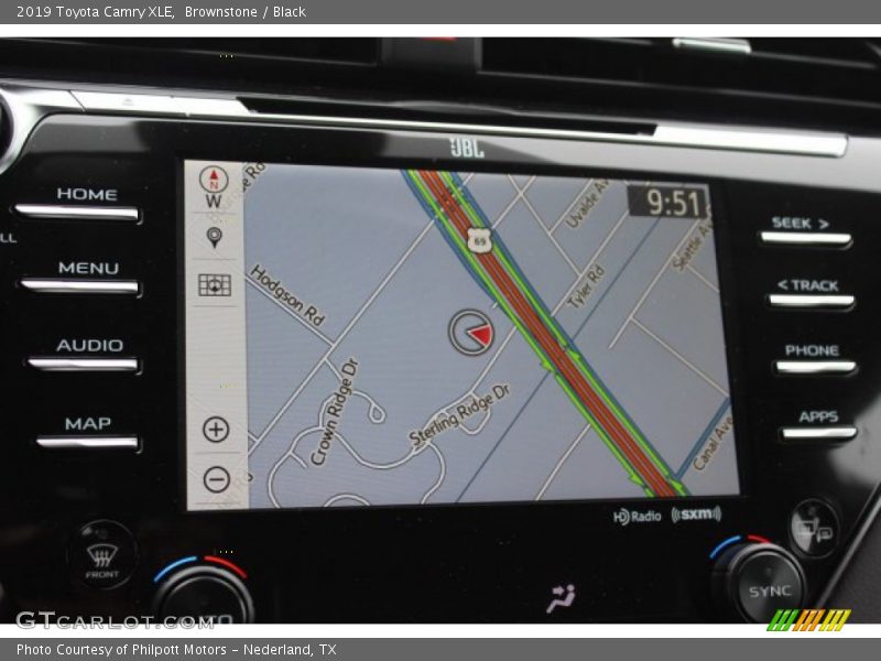 Brownstone / Black 2019 Toyota Camry XLE