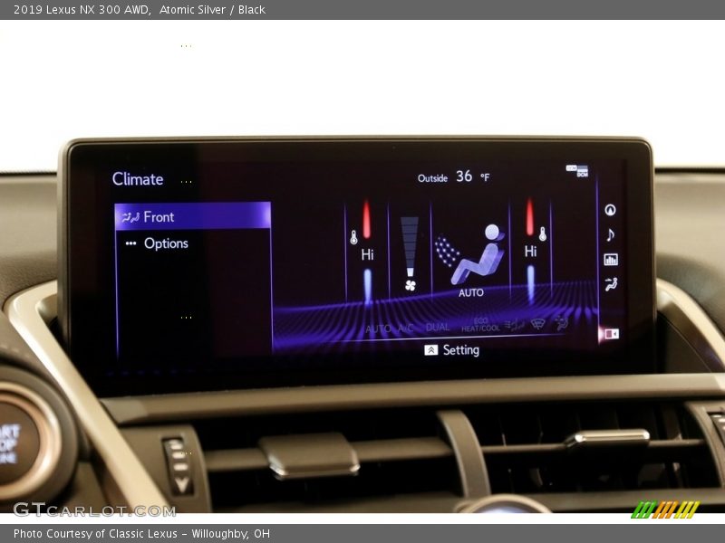 Atomic Silver / Black 2019 Lexus NX 300 AWD