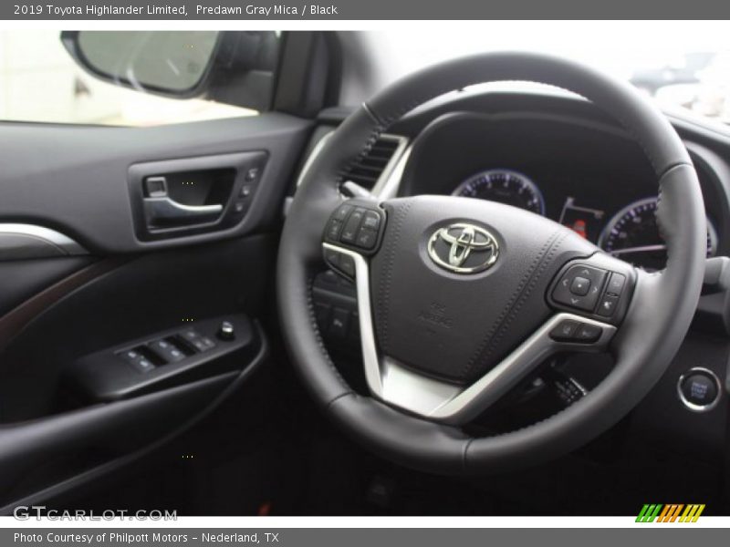 Predawn Gray Mica / Black 2019 Toyota Highlander Limited